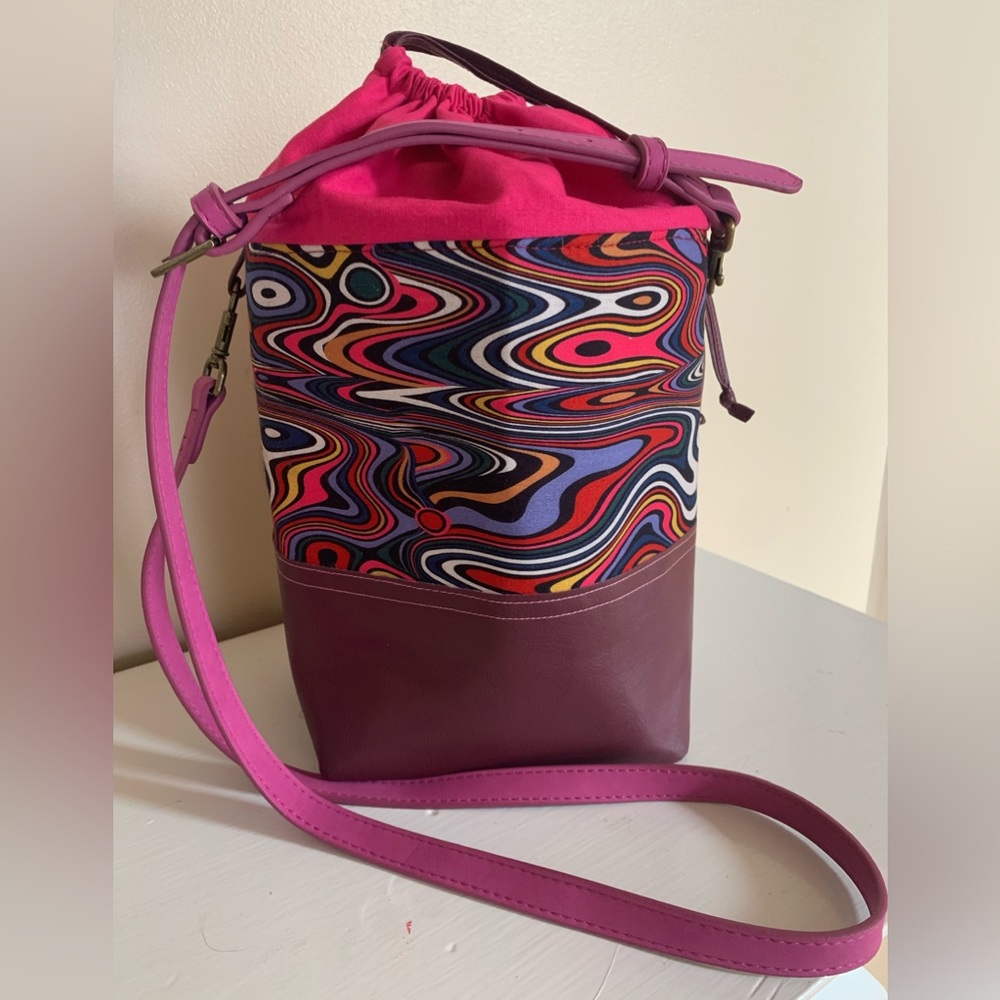 Multicolored Mini Bucket Bag, HANDMADE ONE OF A KIND💘💘